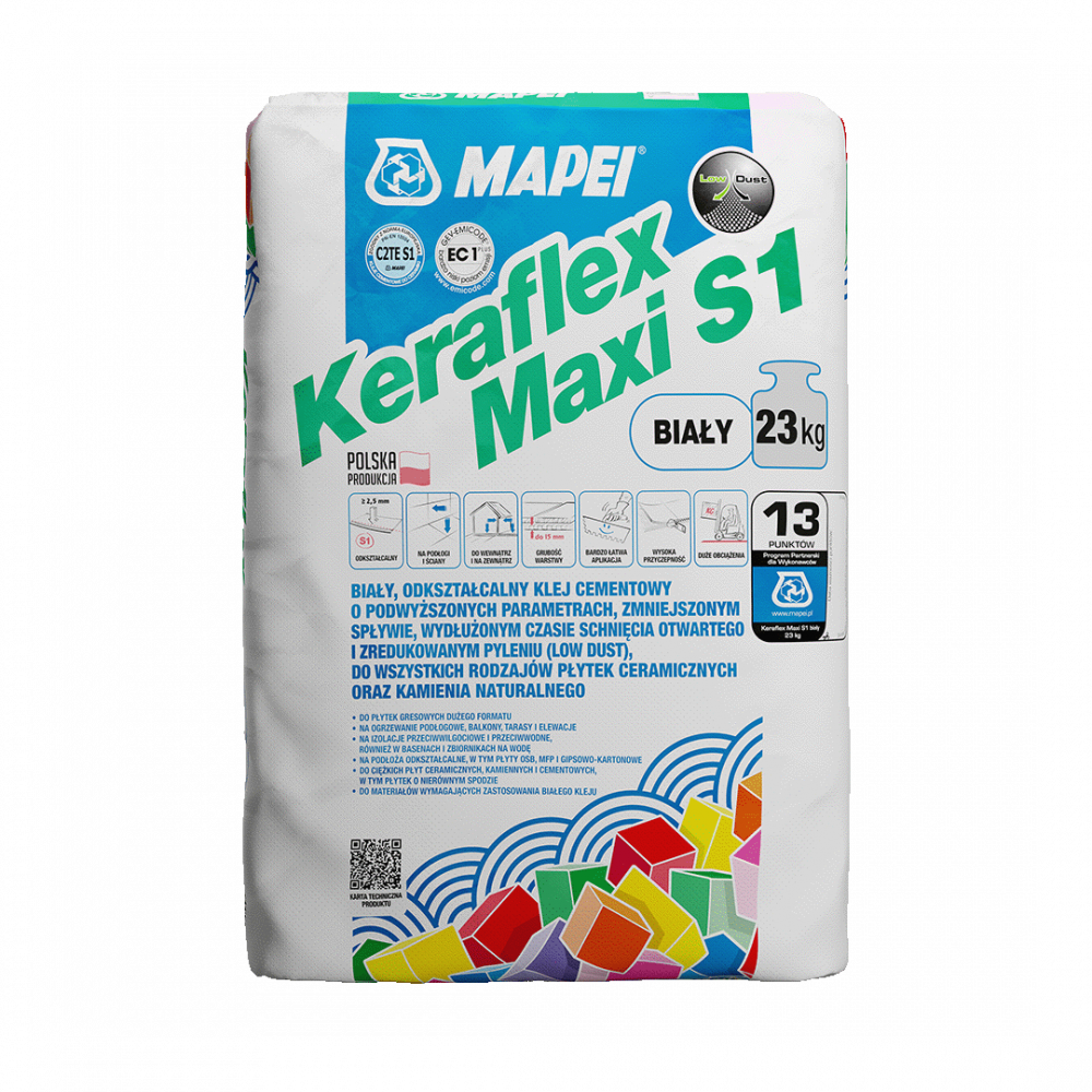 Klej do płytek MAPEI Keraflex Maxi S1 23kg biały